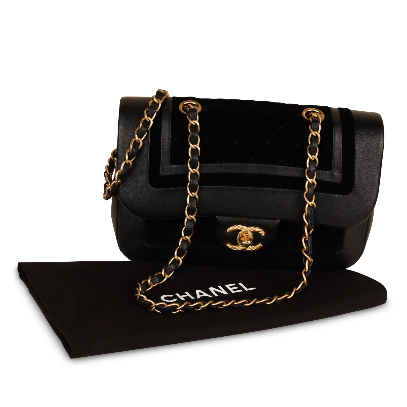 Chanel Velvet/Lambskin Flap Bag