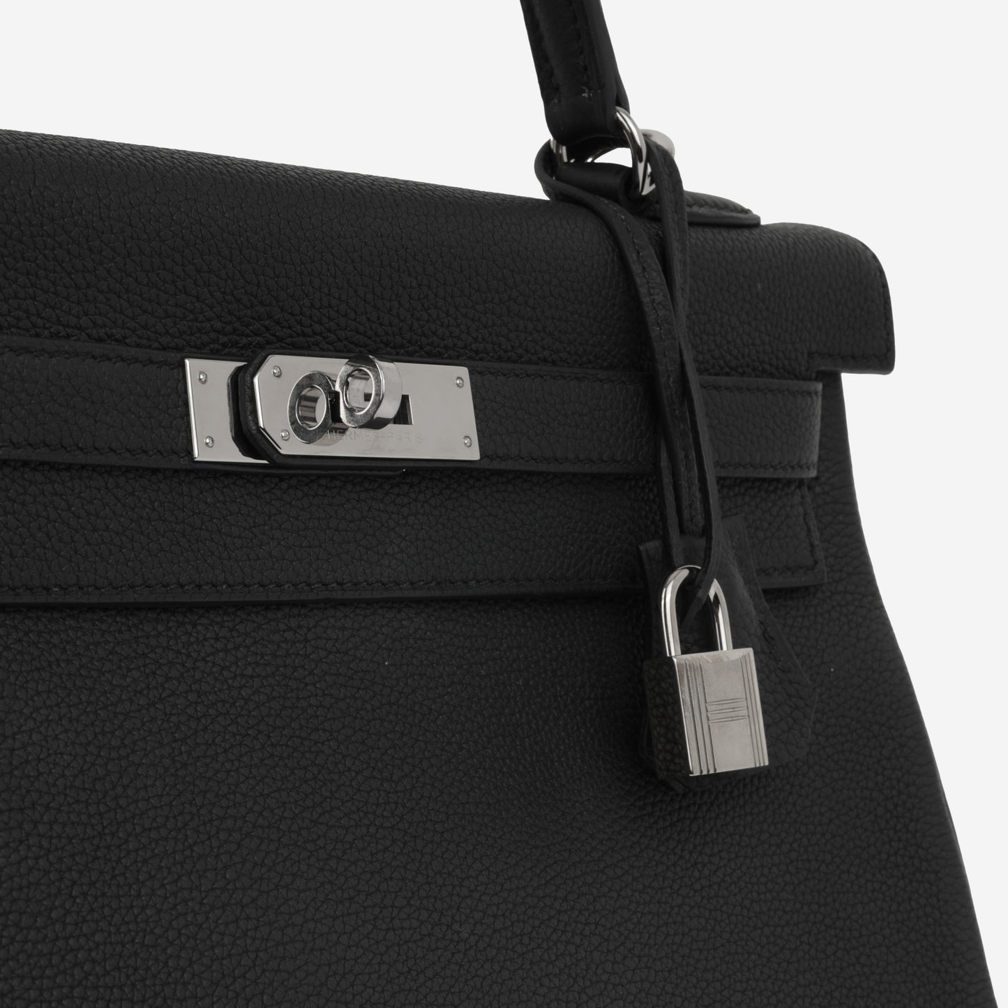 Hermès Kelly 32 - Black Togo | Palladium Hardware