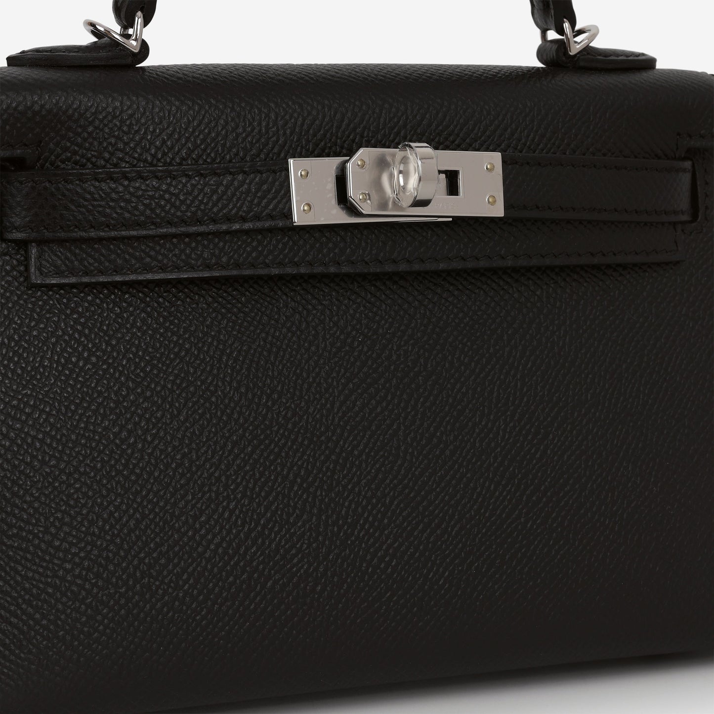 Hermès HSS Mini Kelly - Black Epsom / Gold Interior | Palladium Hardware