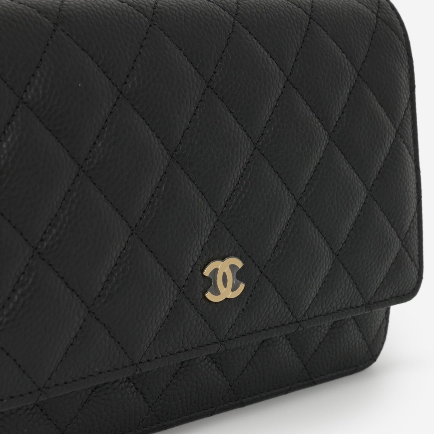 Chanel Classic Wallet on Chain - Black Caviar | Gold Hardware