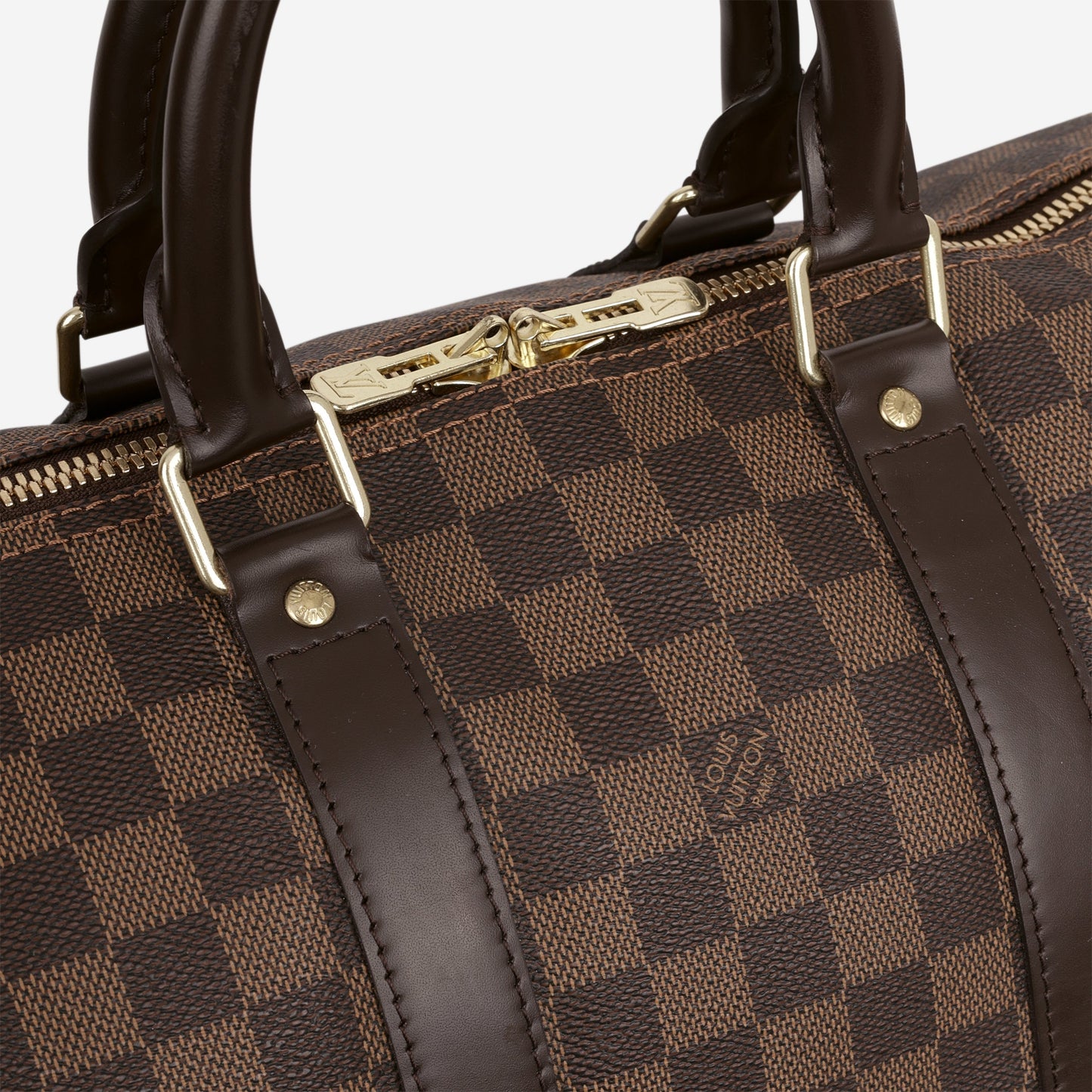 Louis Vuitton Keepall Bandoulière 45 - Damier Ebene | Gold Hardware