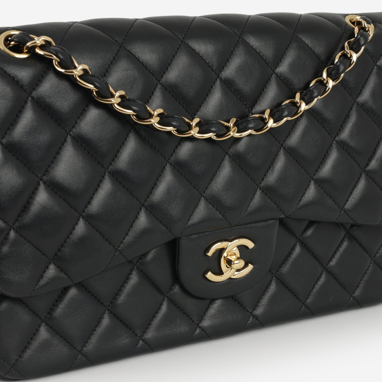 Chanel Jumbo Classic Flap - Black Lambskin | Gold Hardware