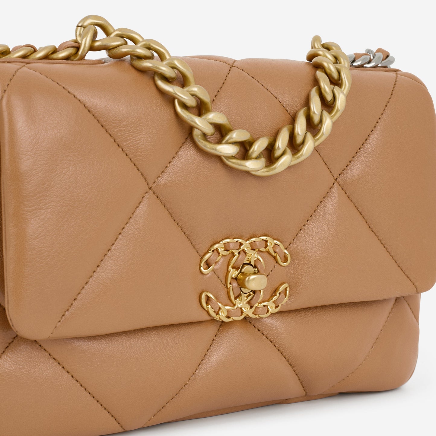 Chanel Small 19 Flap - Caramel Lambskin | Gold Hardware