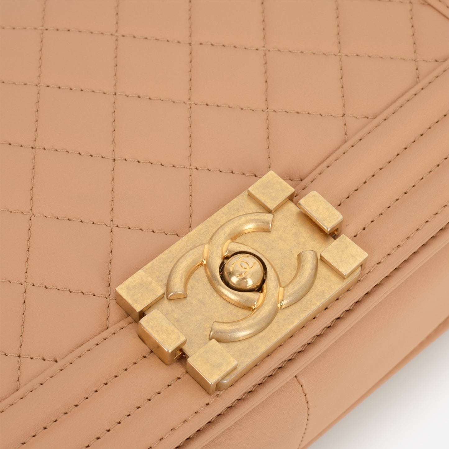 Chanel Medium Boy Bag - Caramel Lambskin | Aged Gold Hardware