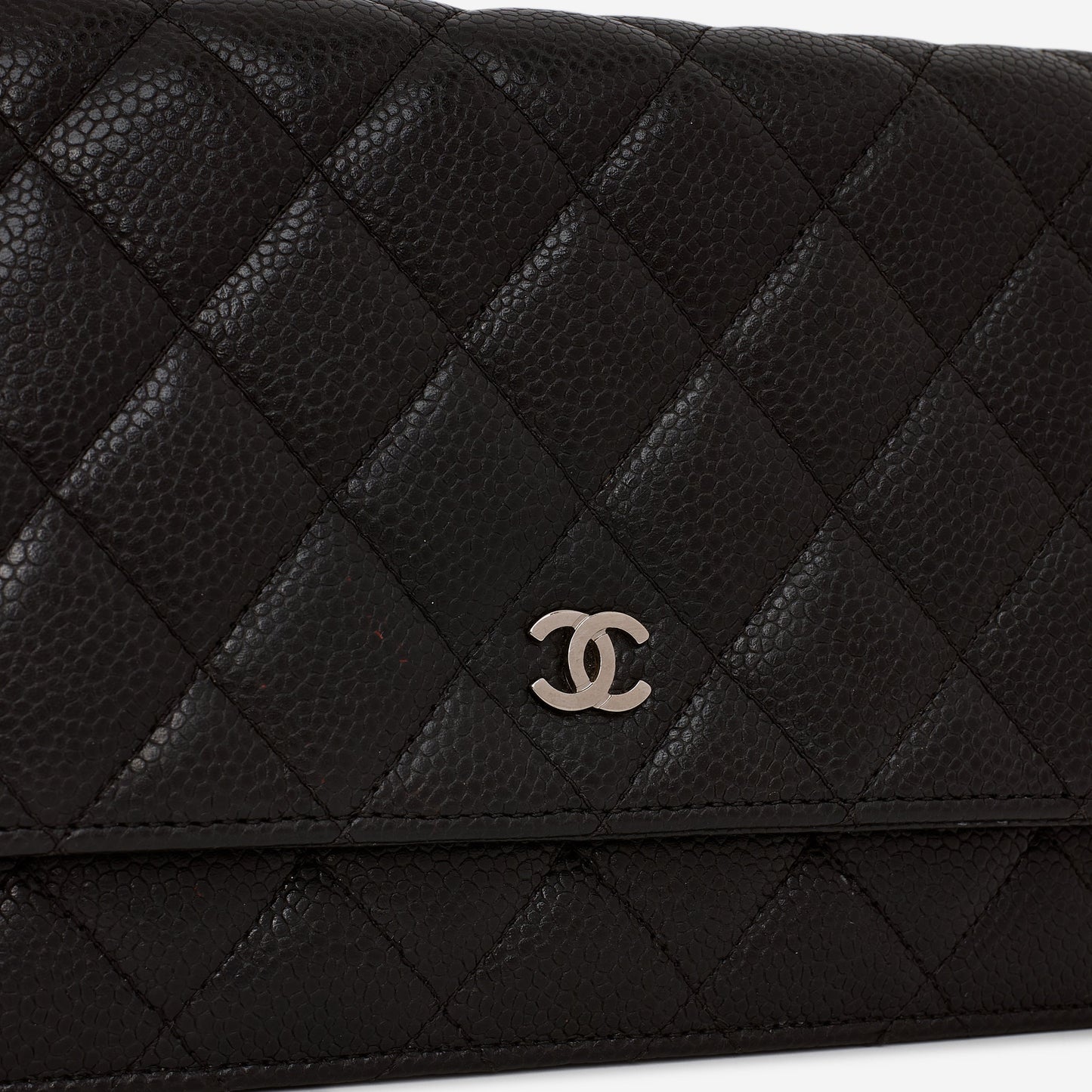 Chanel Classic Wallet on Chain - Black Caviar | Silver Hardware