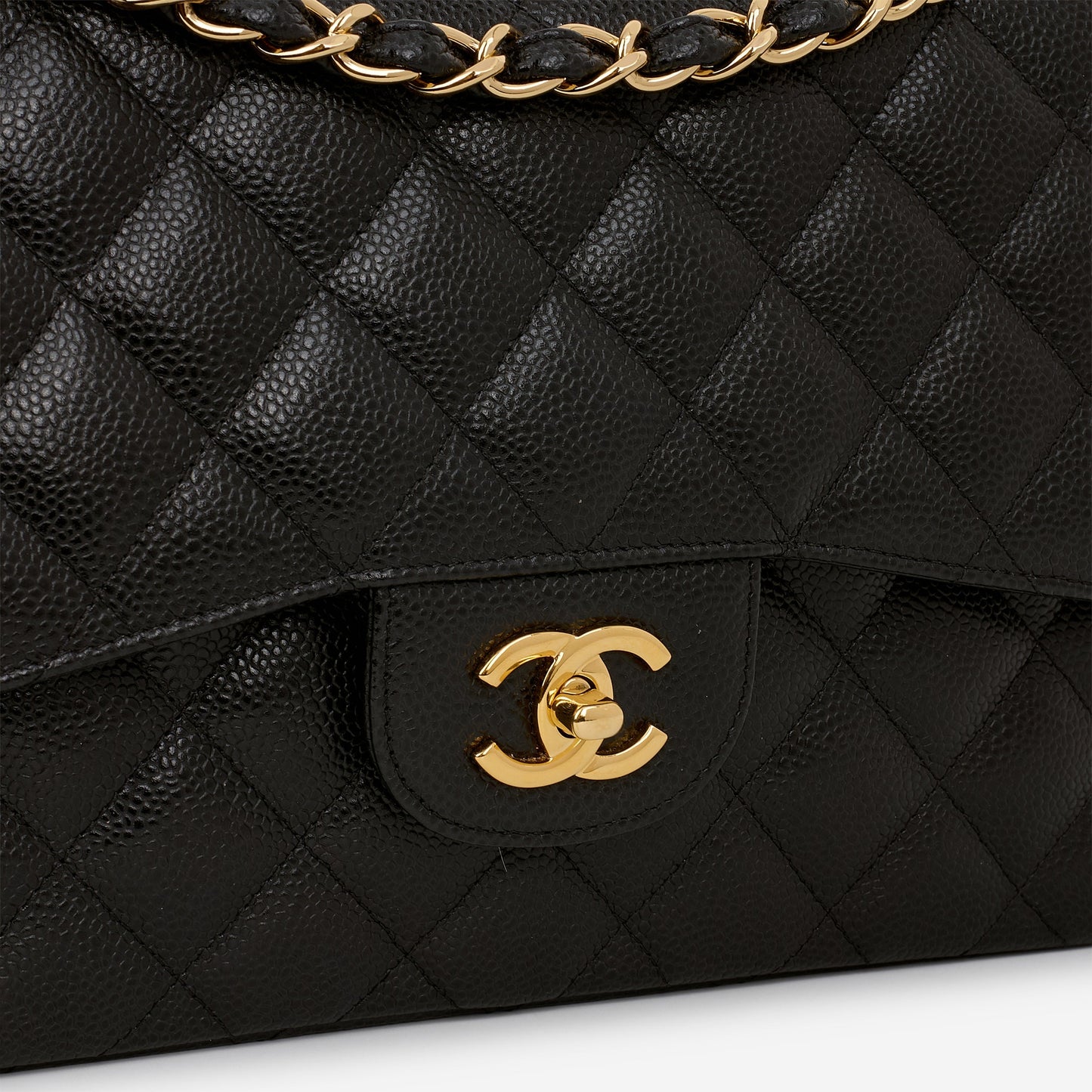 Chanel Jumbo Classic Flap - Black Caviar | Gold Hardware