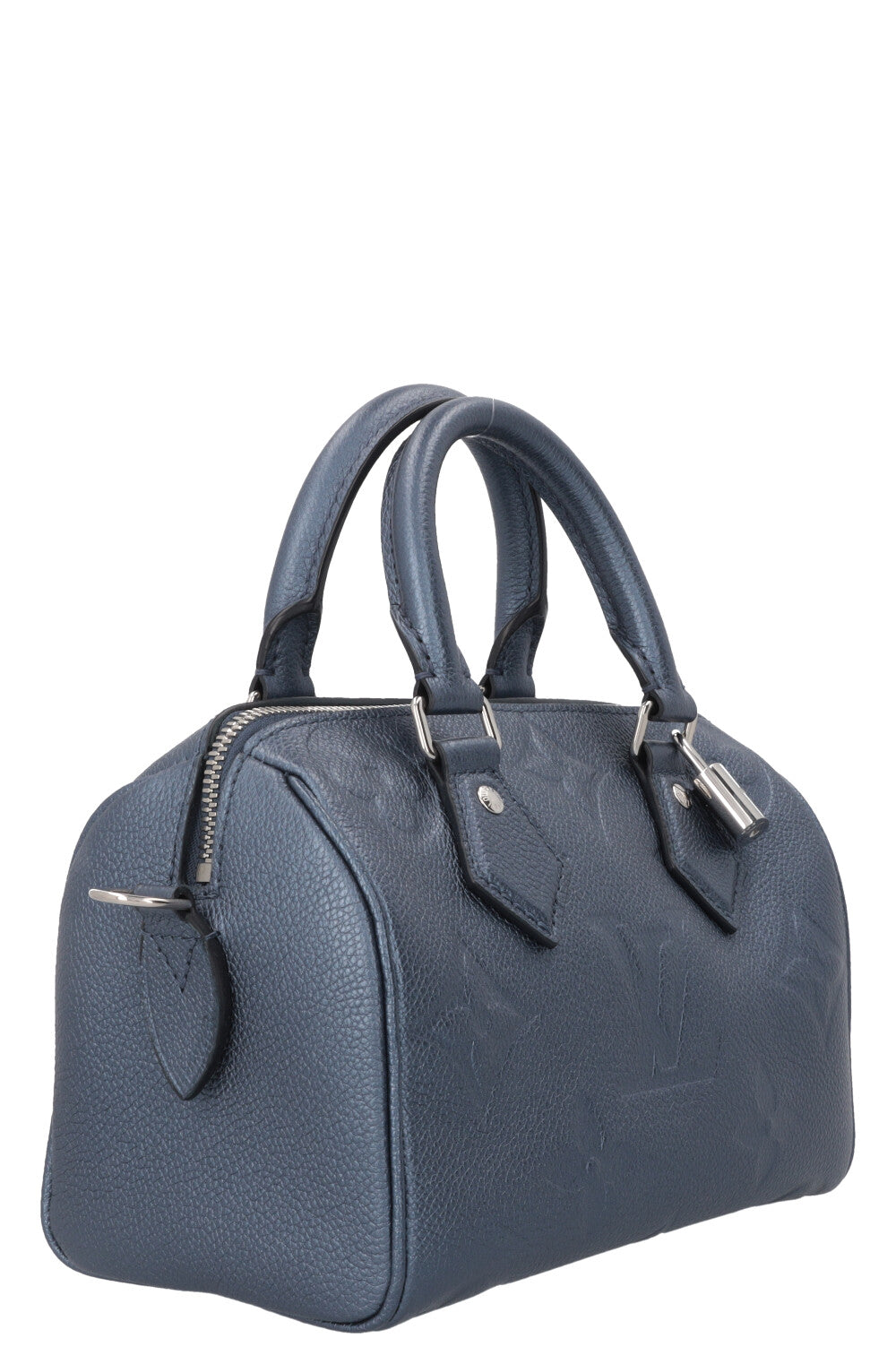 LOUIS VUITTON Speedy Bandouliere 20 Empreinte Metallic Blue