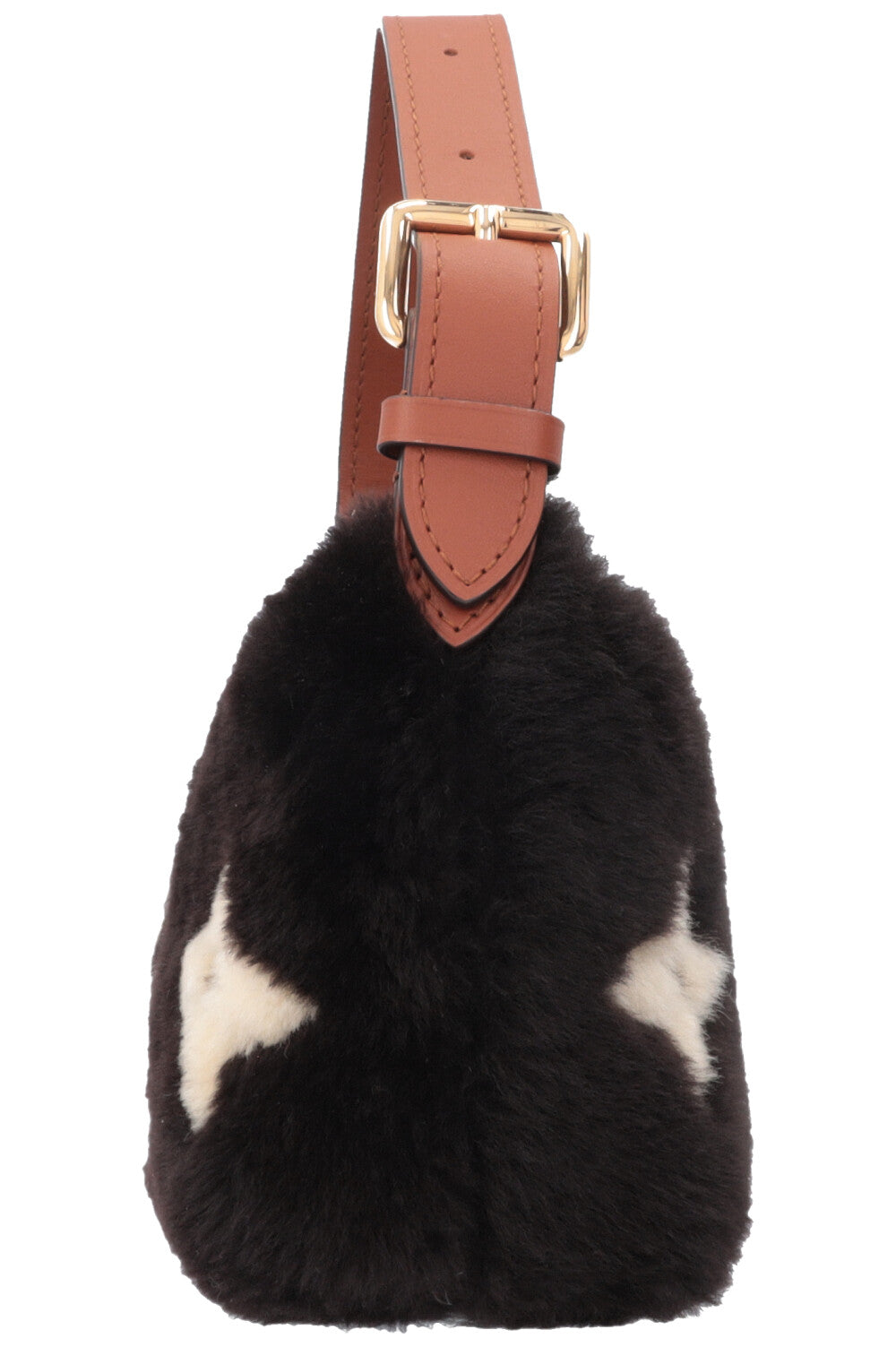 LOUIS VUITTON Hills Pochette Shearling Brown