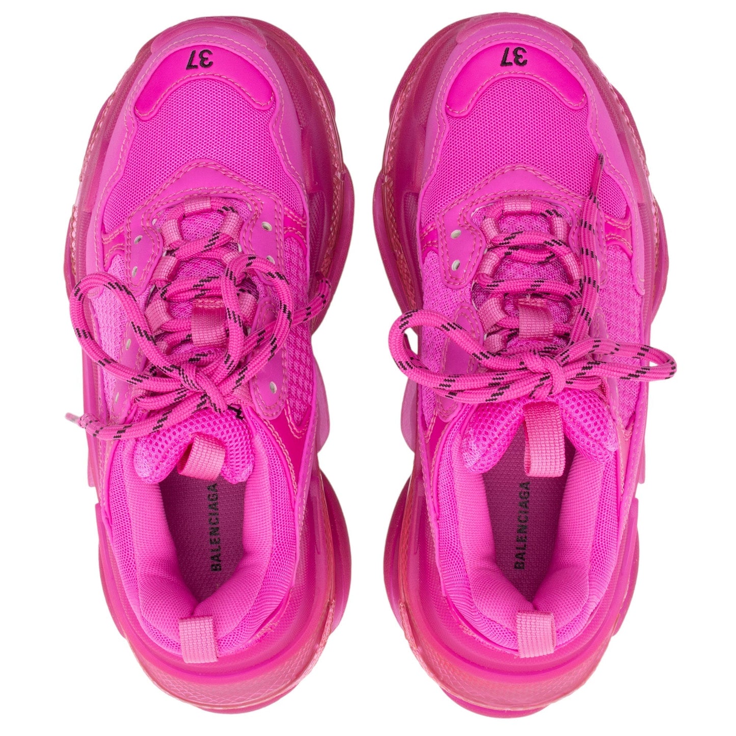 Luxury Balenciaga Trending 2026 Triple S Clear Sole Sneakers - Size 7 / 37 (SHF-F7gK8V)