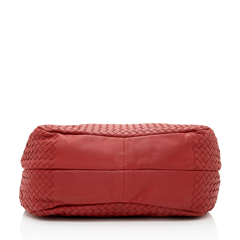Luxury Bottega Veneta Intrecciato Nappa Campana Medium Shoulder Bag - FINAL SALE (SHF-19645)