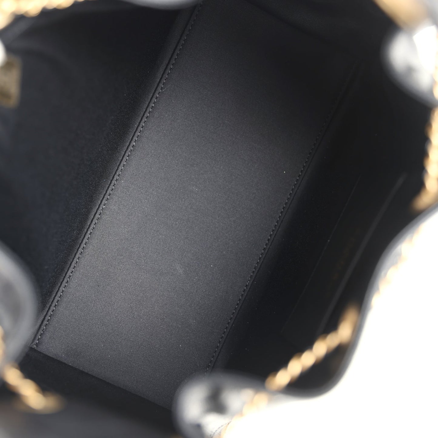 Chanel Small 25 Hobo Bag Black Caviar Antique Gold Hardware