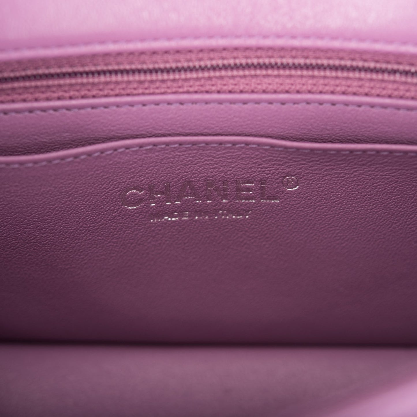 Chanel Purple Quilted Lambskin Rectangular Mini Classic Flap Bag Silver Hardware
