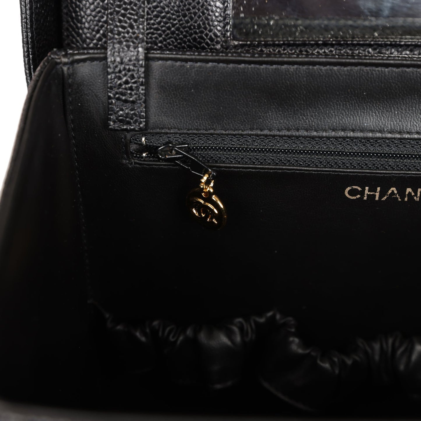 Chanel Large Vanity Bag Black Caviar Gold Hardware