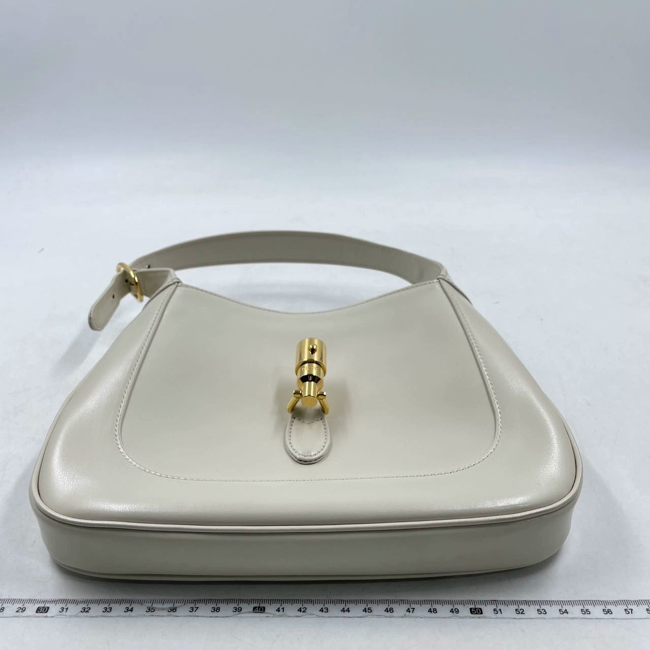 Gucci Jackie 1961 Small Leather Bag with Adjustable Strap White