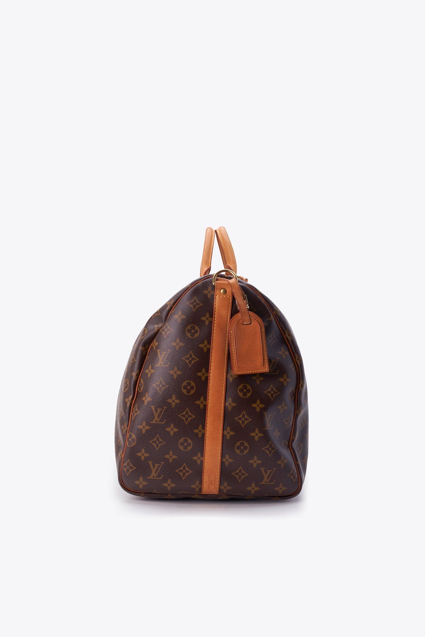 Louis Vuitton 60 Keepall Bag In Brown Monogram Coated Canvas
