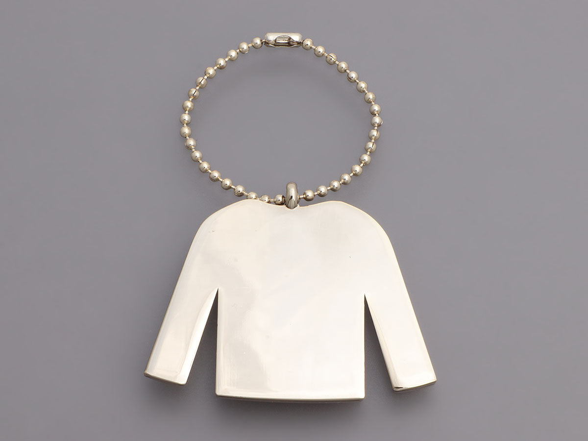 Chanel White Classic Jacket Bag Charm/Key Chain