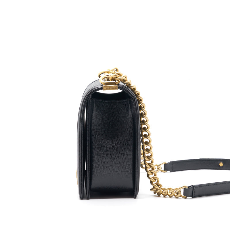 Chanel Leboy Large (New Medium) Caviar Leather Black Handbag