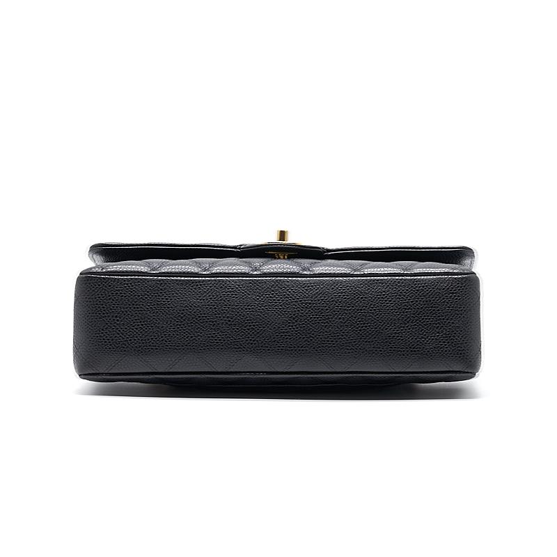 Chanel Classic Caviar Medium Double Flap Shoulder Bag