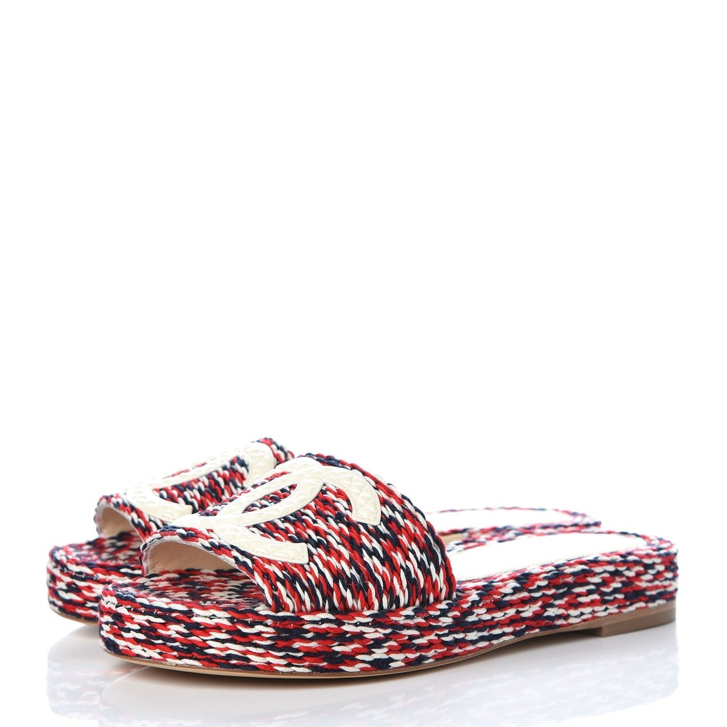 CHANEL CC CORD ESPADRILLE MULES Handbag
