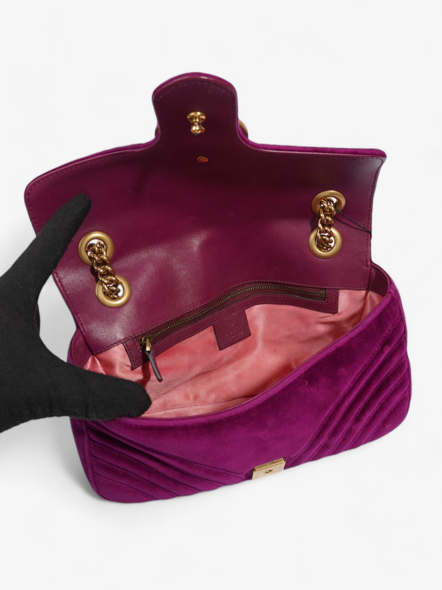 Gucci GG Marmont Purple Velvet Small