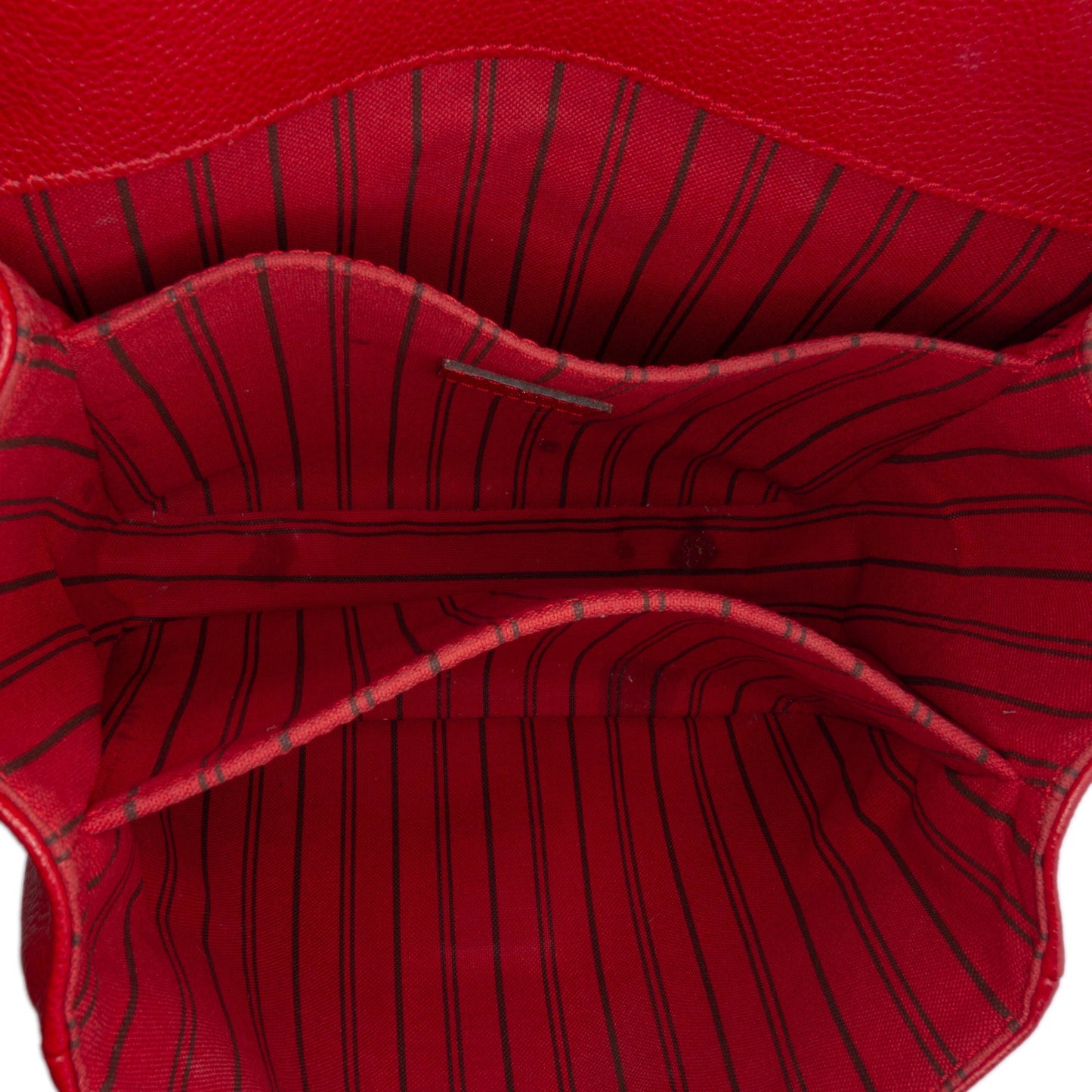 Red Louis Vuitton Monogram Empreinte Pochette Metis Satchel