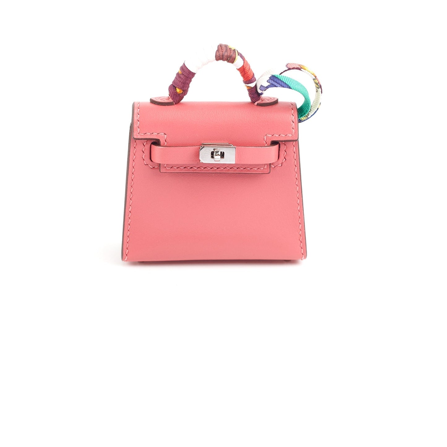 Hermes Kelly Twilly Bag Charm Rose Lipstick