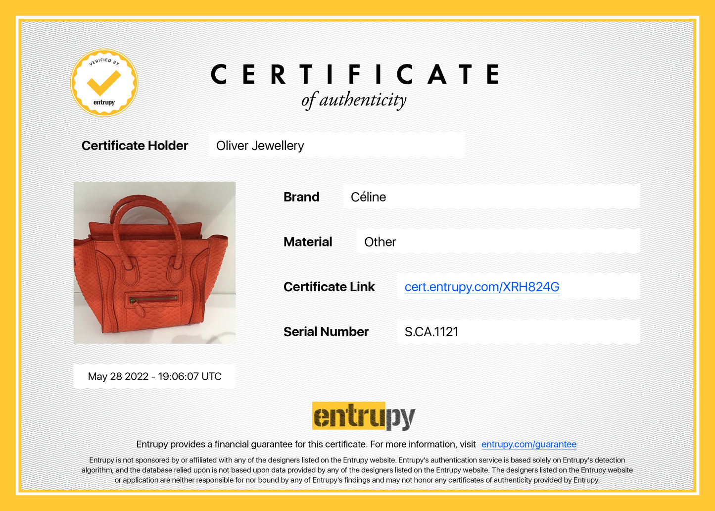Celine Python Nano Luggage Tote