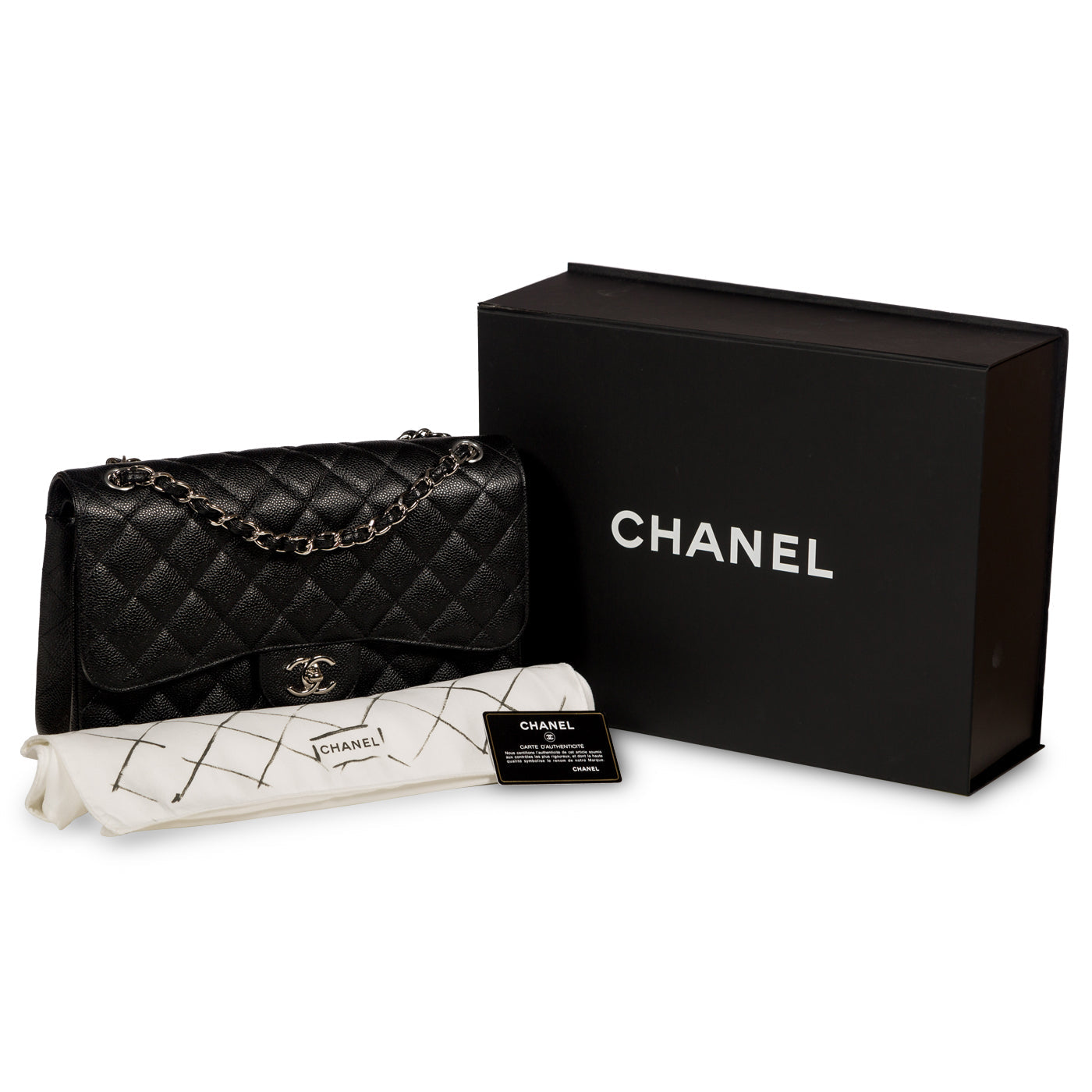 Chanel Classic Flap Bag - Jumbo - SHW