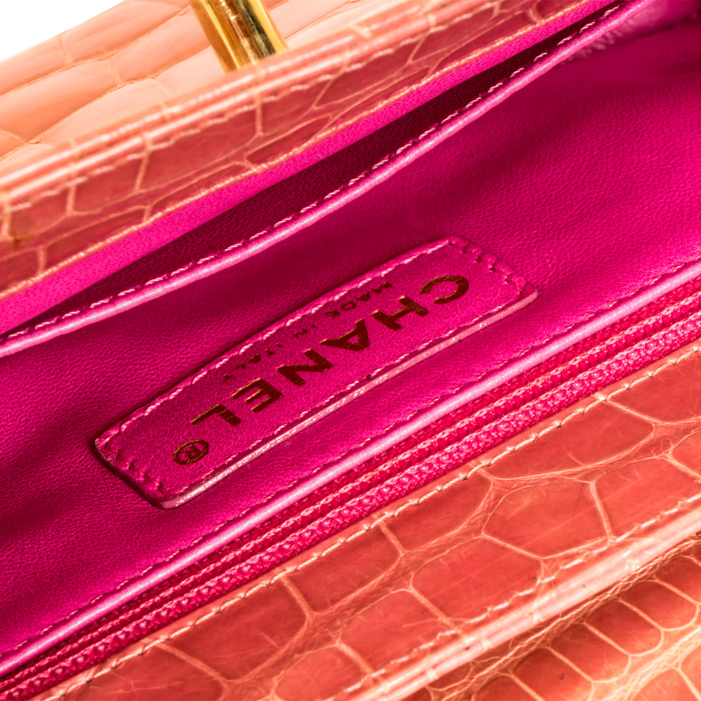 Chanel Pouch on Chain - Crocodile