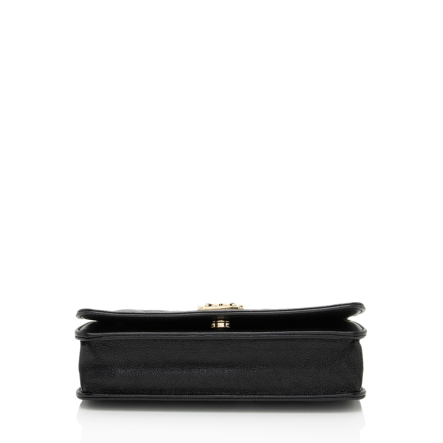 Chanel Grained Shiny Calfskin Boy Wallet on Chain