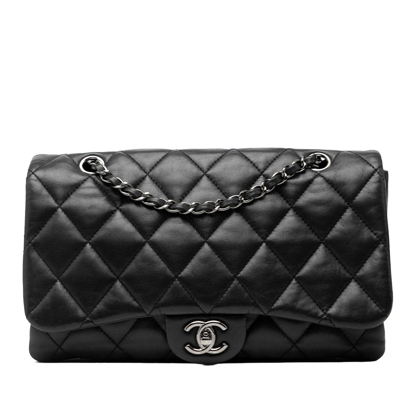 Chanel Jumbo Classic Lambskin 3 Compartment Flap