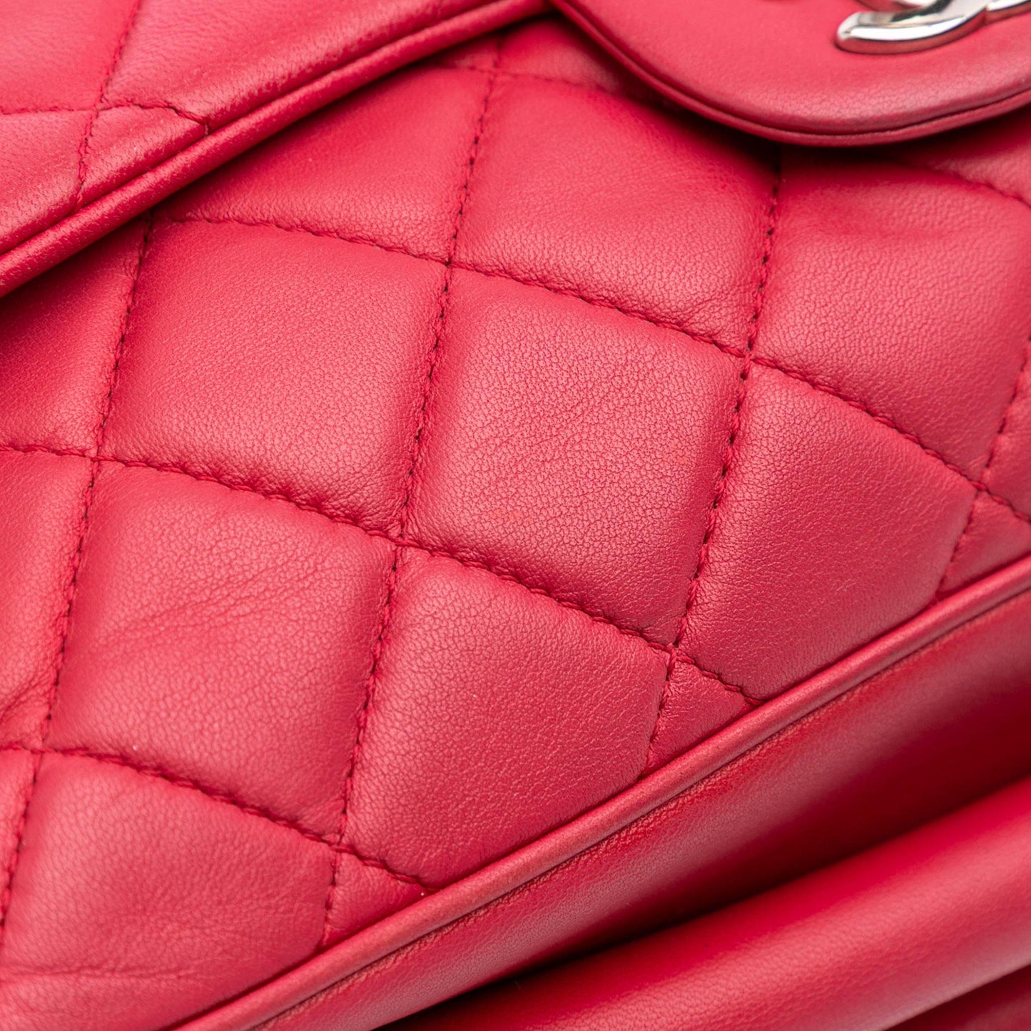 Chanel Jumbo Quilted Lambskin 3 Accordion Flap