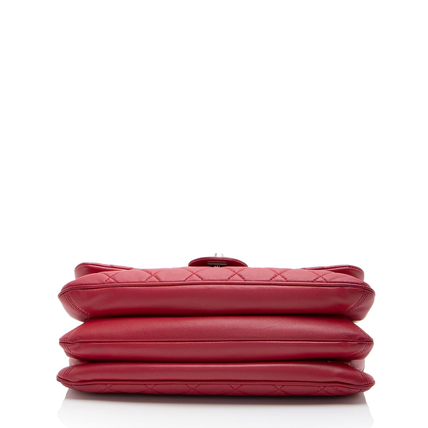Chanel Lambskin Jumbo Chanel 3 Accordion Flap Bag