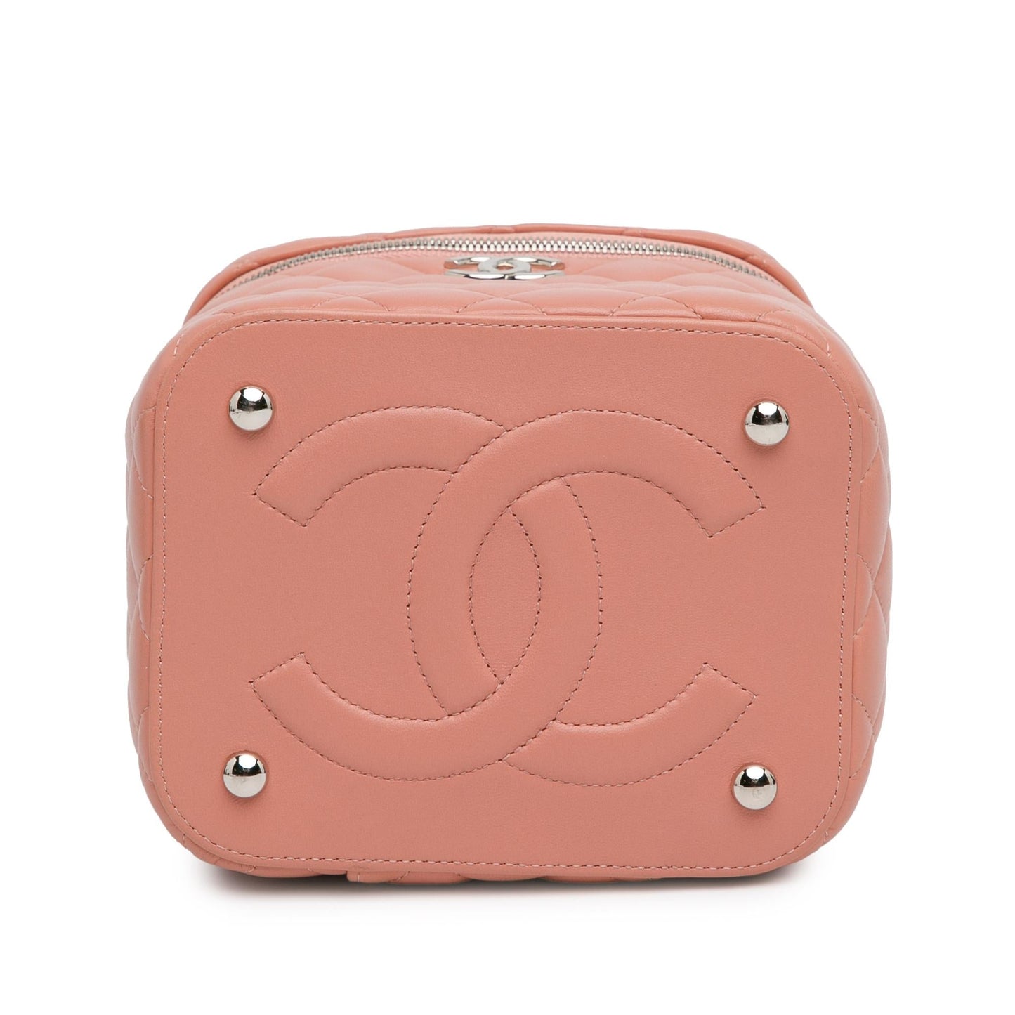 Chanel Lambskin Top Handle Vanity Case with Chain (SHG-BSRNGL) Handbag
