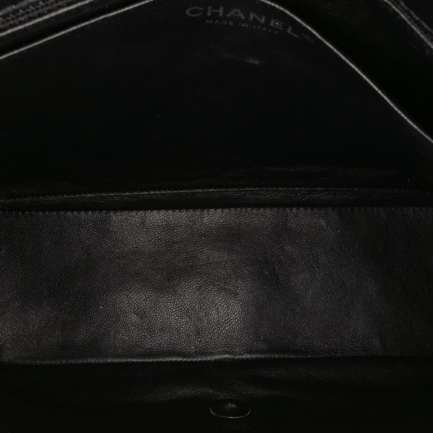 Chanel Maxi Classic Chevron Patent Single Flap