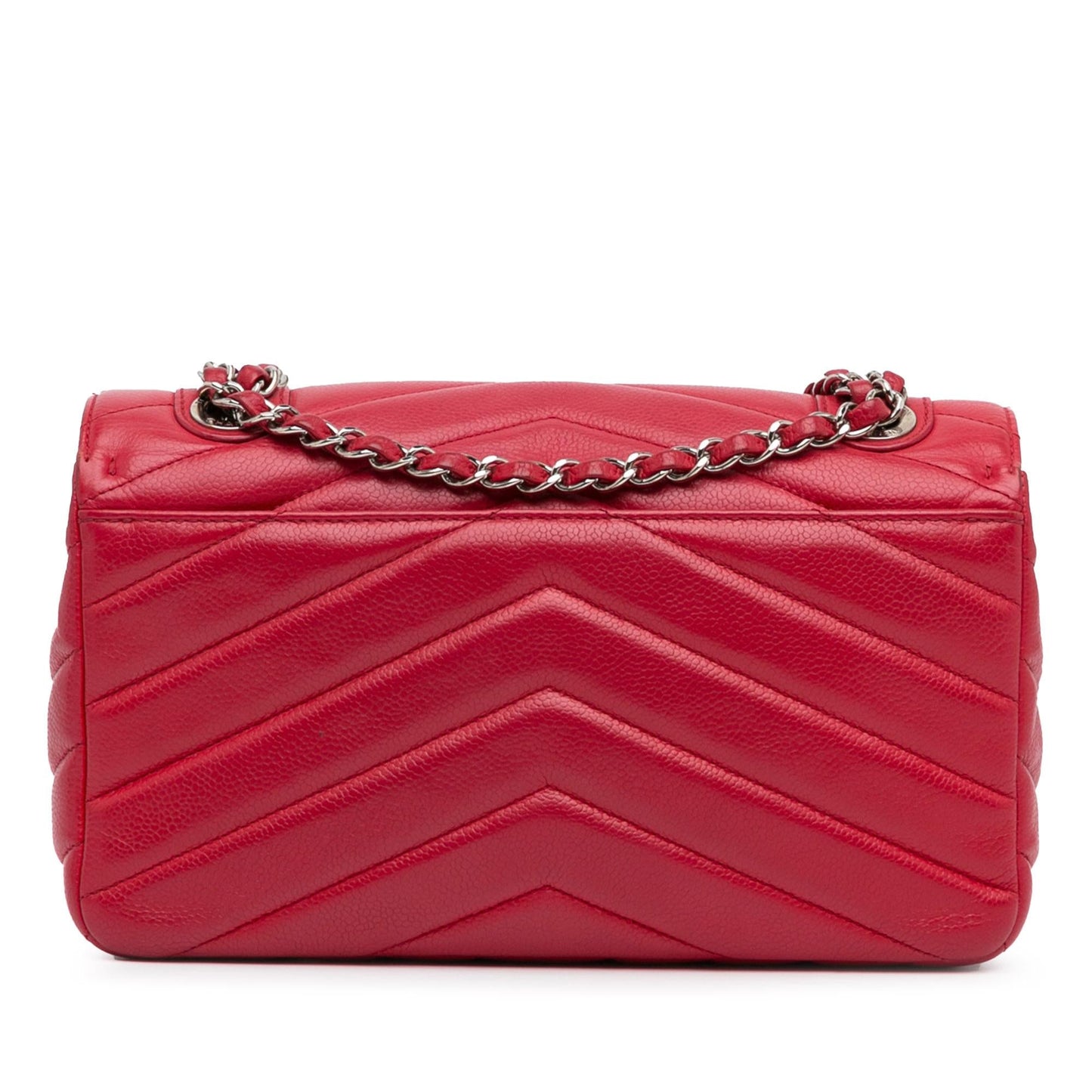 Chanel Medium Caviar Chevron Data Center Envelope Flap (SHG-PZy6WX) Shoulder Bag