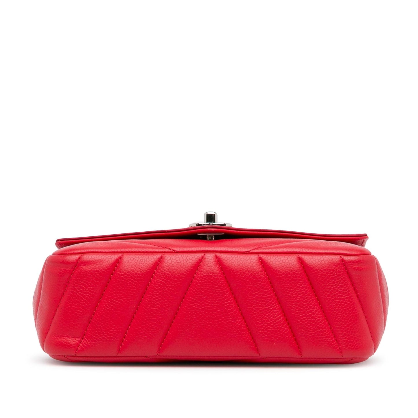 Chanel Medium Caviar Chevron Data Center Envelope Flap (SHG-mBlAJB) Crossbody