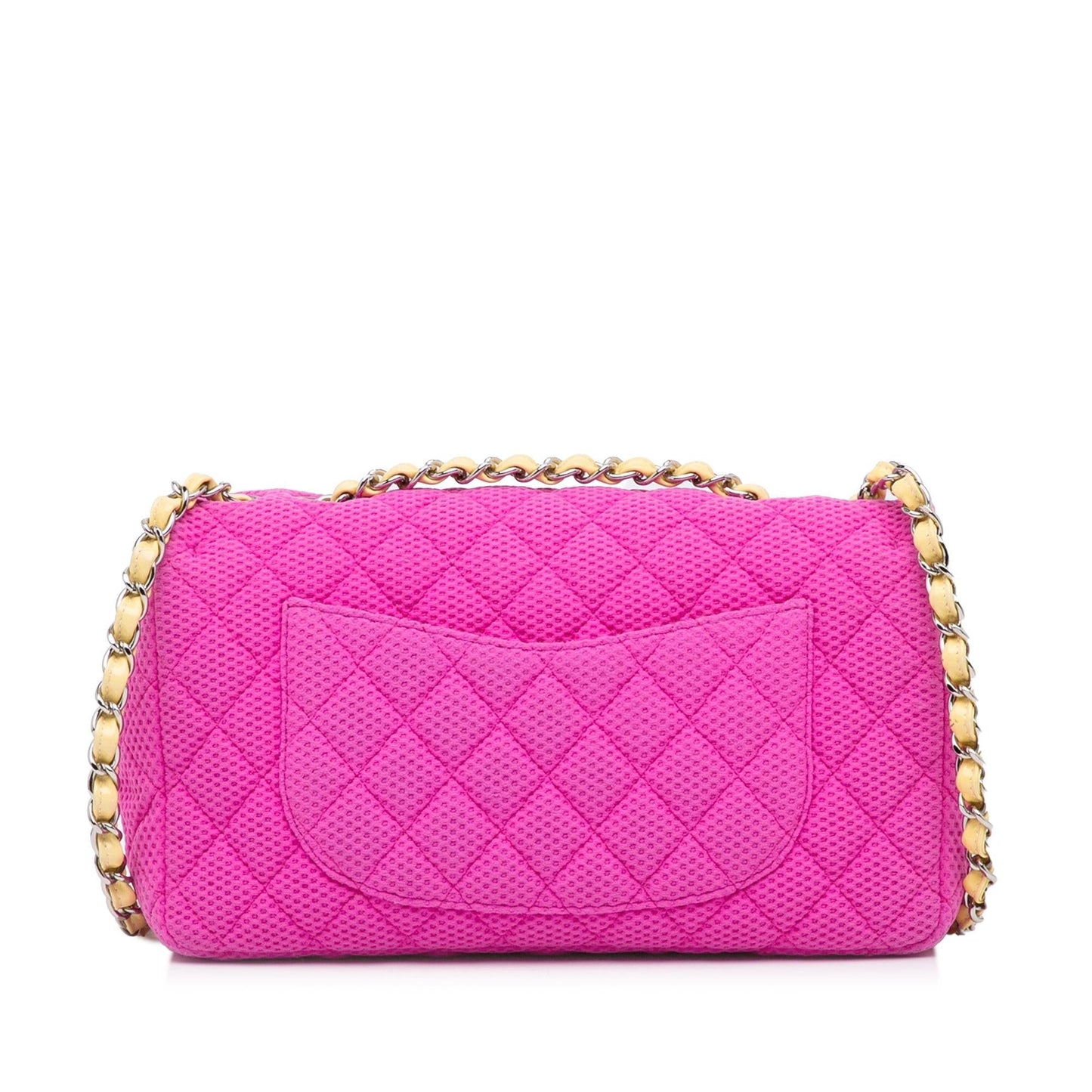 Chanel Medium Classic Jersey Single Flap (SHG-C2De9X)