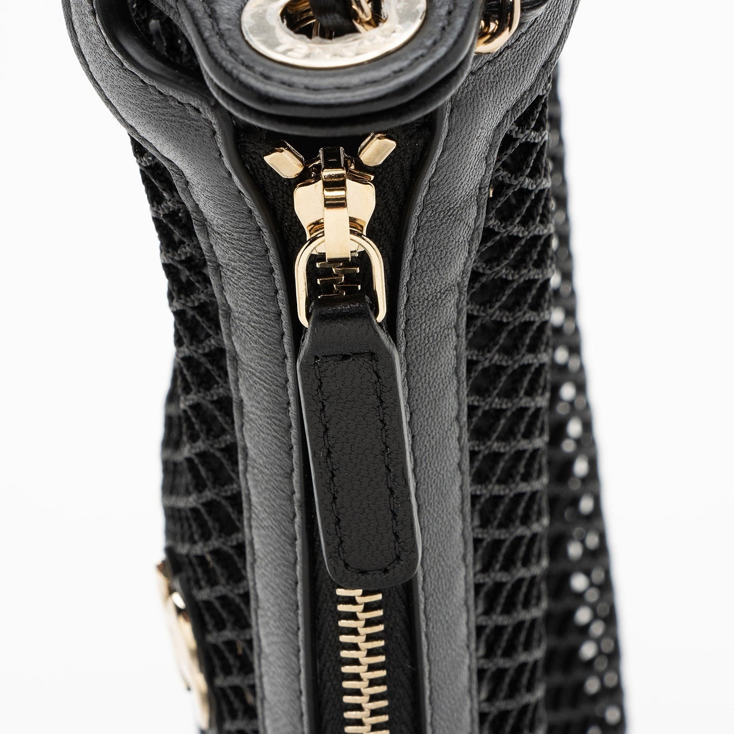 Chanel Mesh Lambskin Clutch with Chain