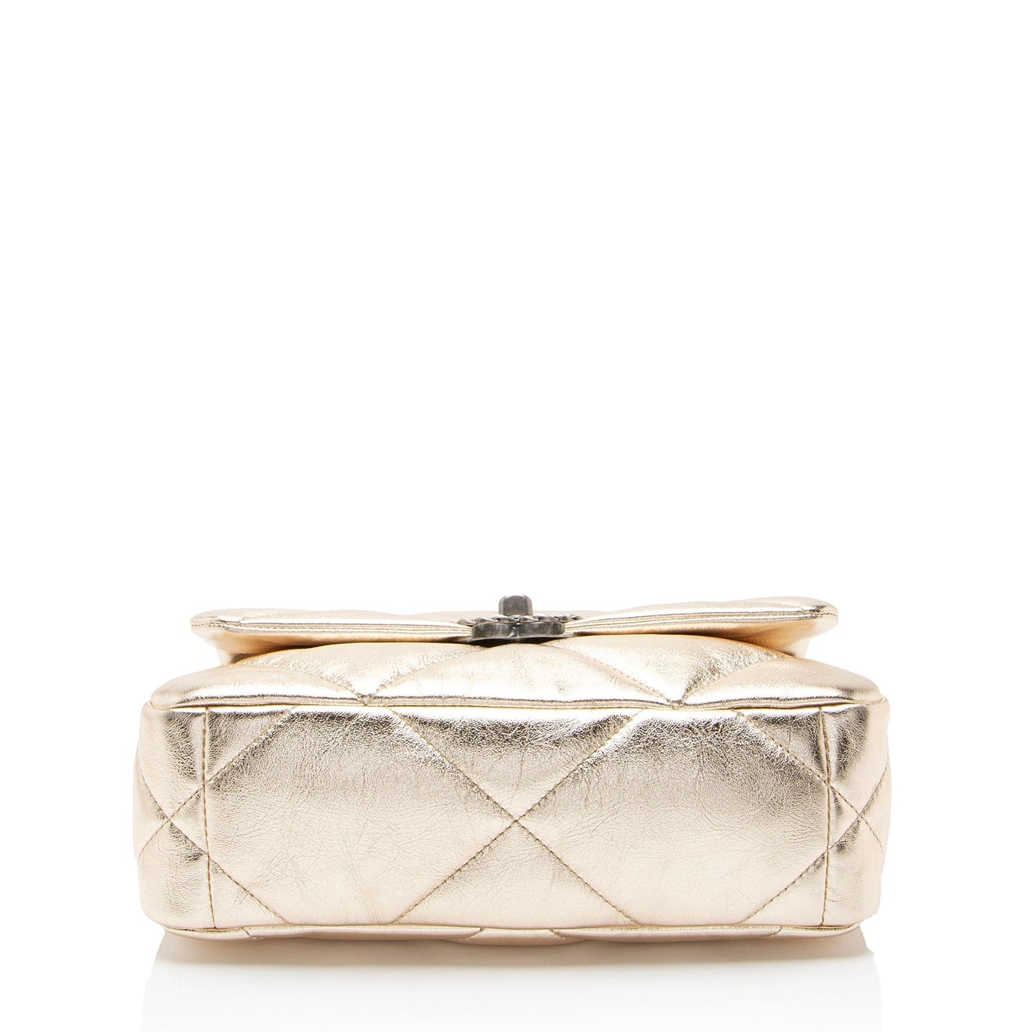 Chanel Metallic Lambskin 19 Medium Flap Shoulder Bag