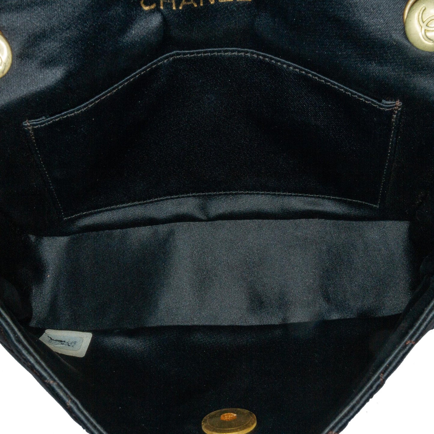 Chanel Mini CC Quilted Satin Flap (SHG-GrIueb) Crossbody