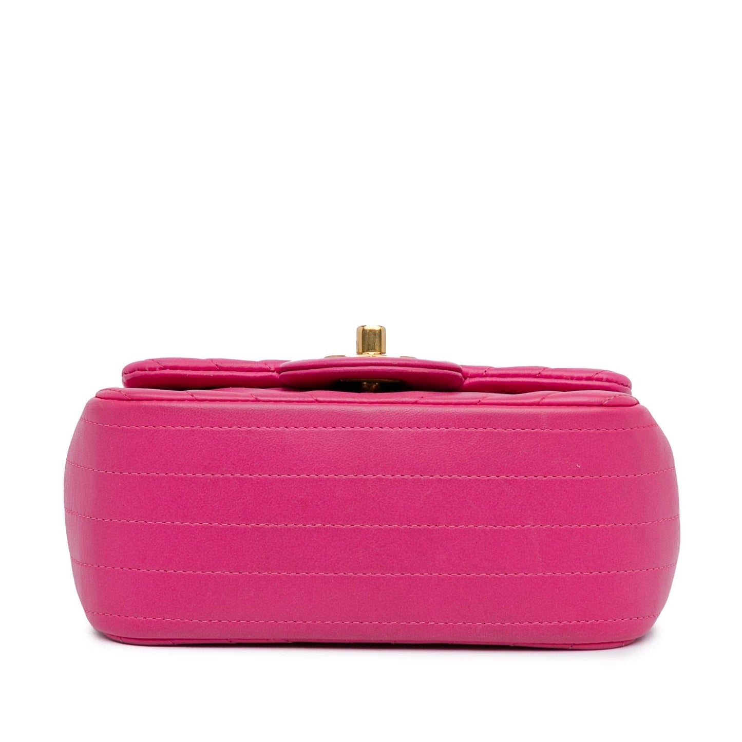 Chanel Mini Square Classic Chevron Lambskin Flap