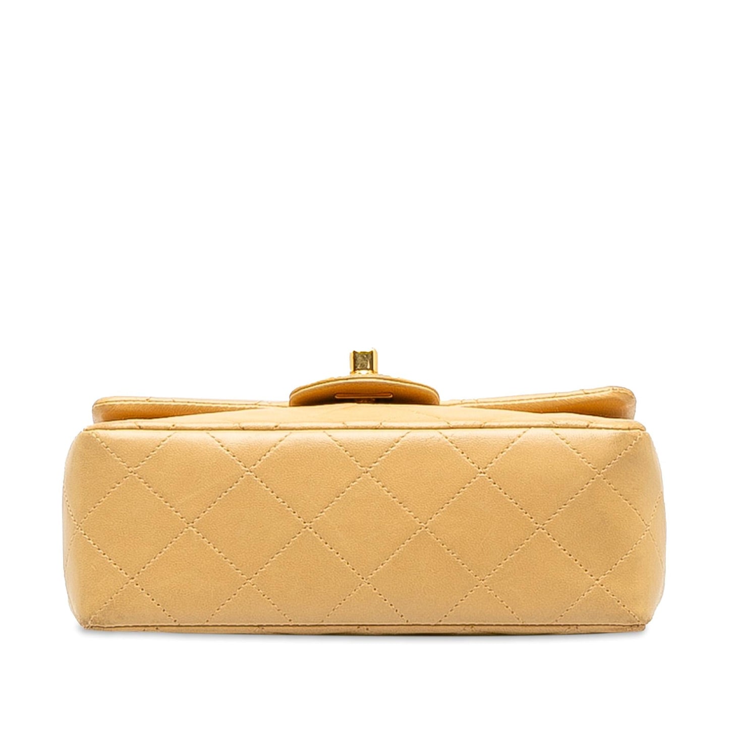Chanel Mini Square Classic Lambskin Single Flap (SHG-E8DBvA) Crossbody