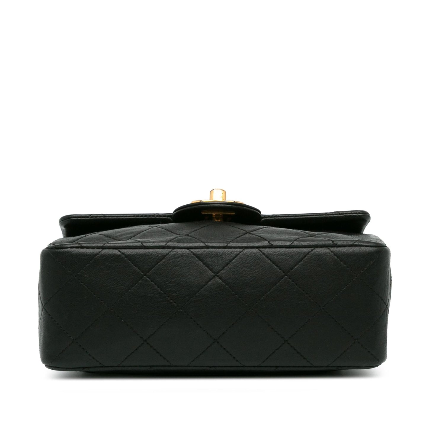 Chanel Mini Square Classic Lambskin Single Flap (SHG-vPCdug) Crossbody