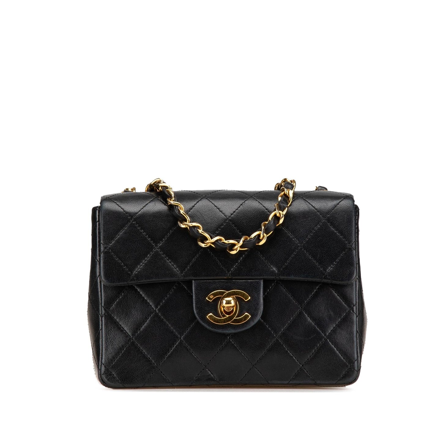 Chanel Mini Square Classic Lambskin Single Flap Crossbody
