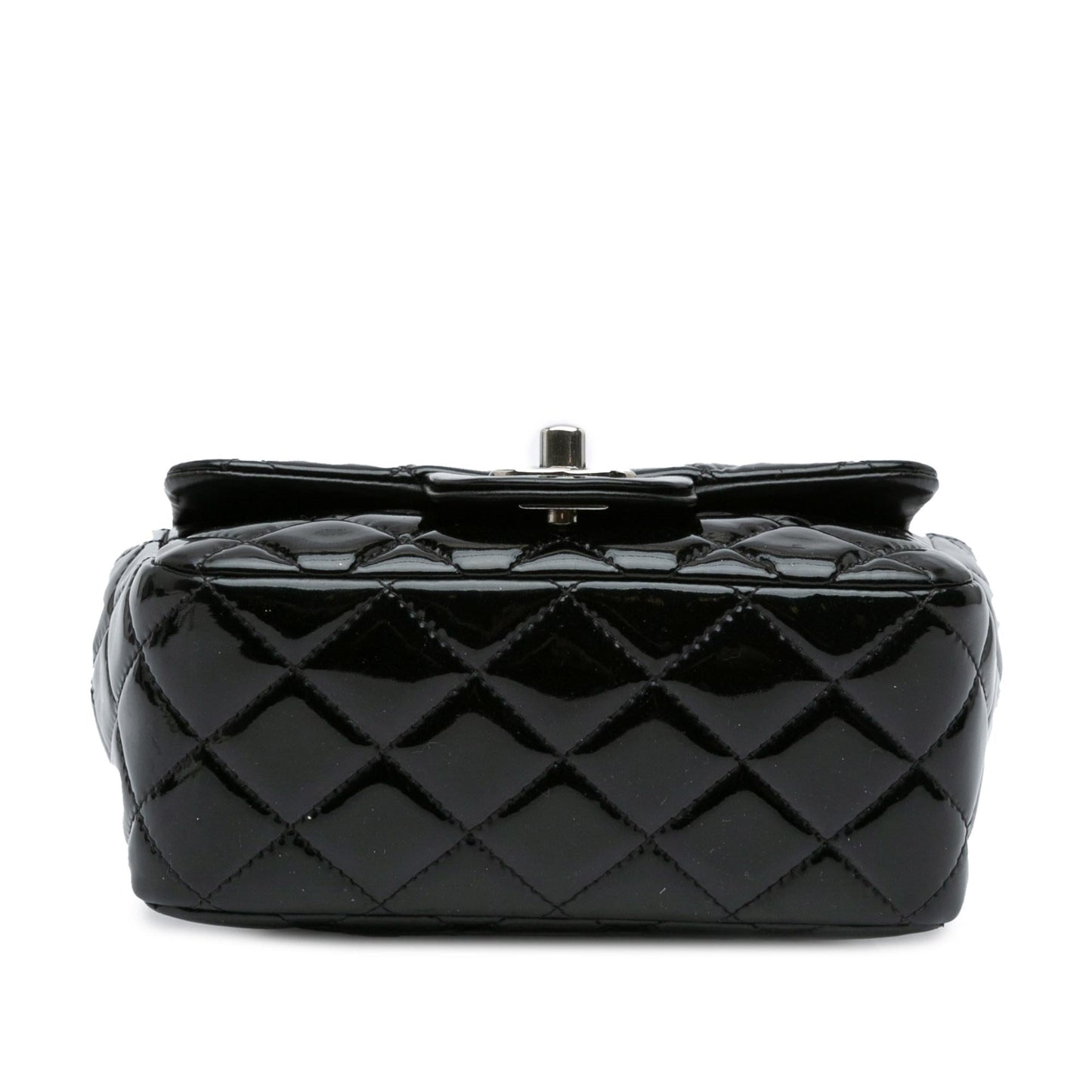Chanel Mini Square Classic Patent Single Flap (SHG-vfasYd) Crossbody