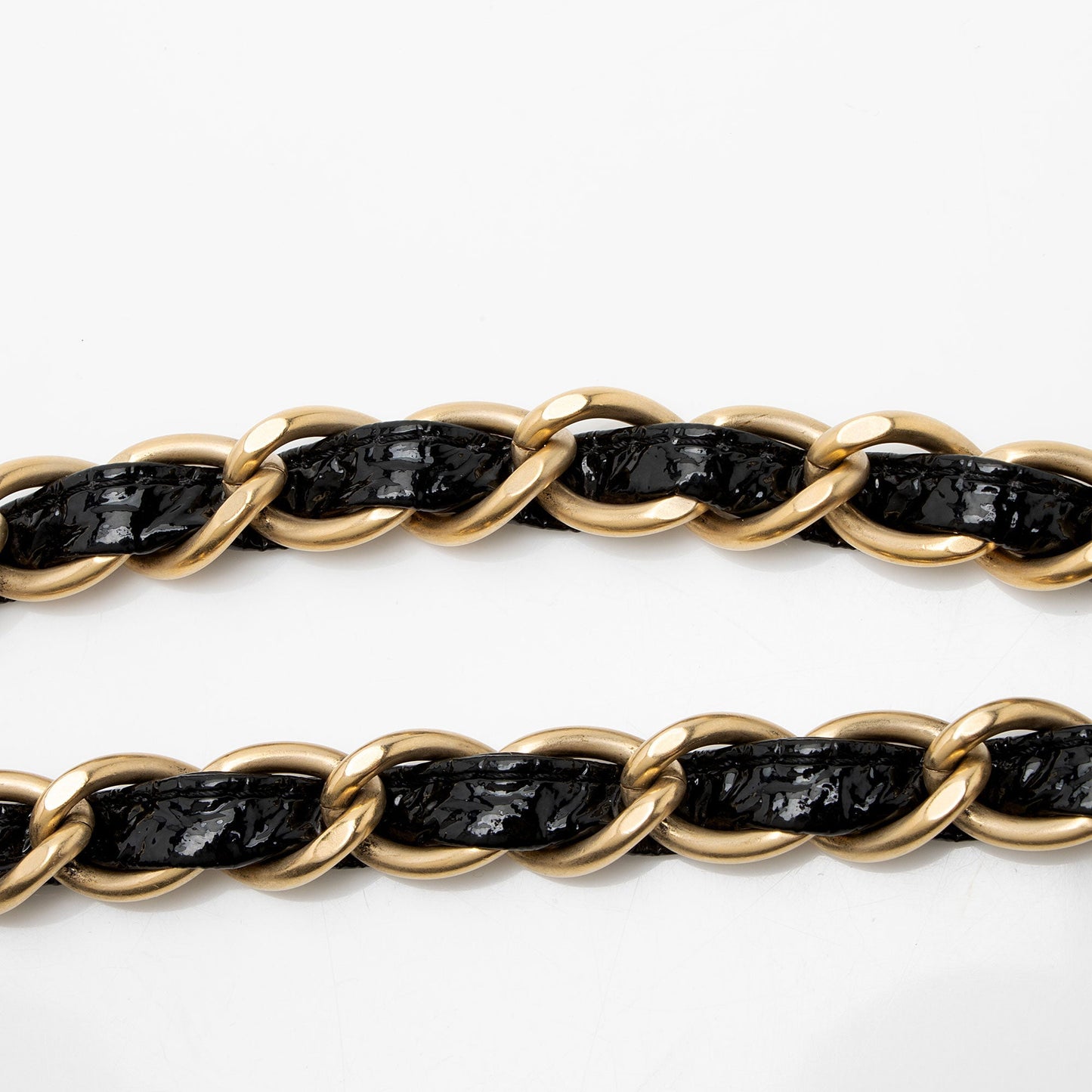 Chanel Patent Vinyl Rock and Chain Medium Shoulder Bag