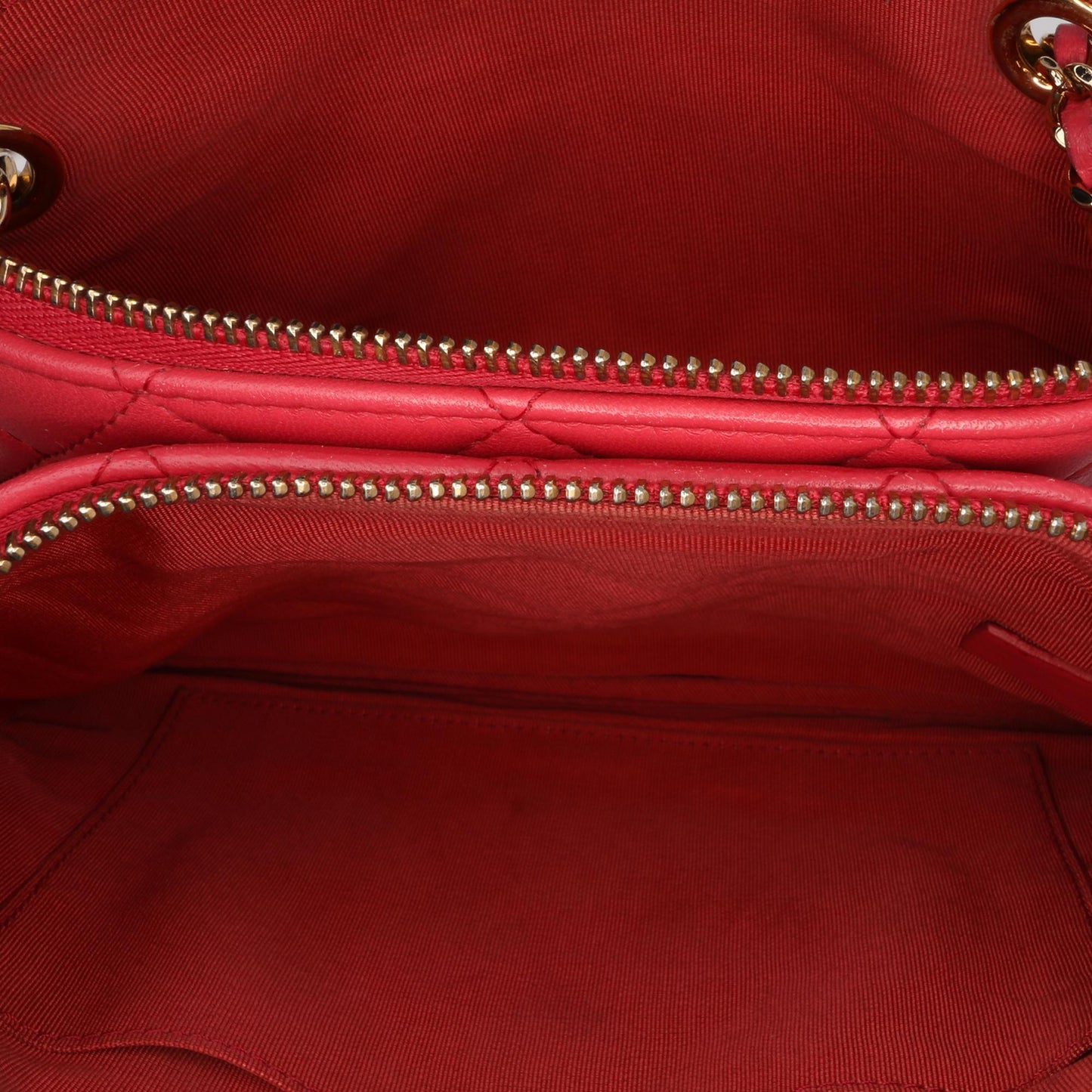 Chanel Quilted Lambskin Double Case with Chain