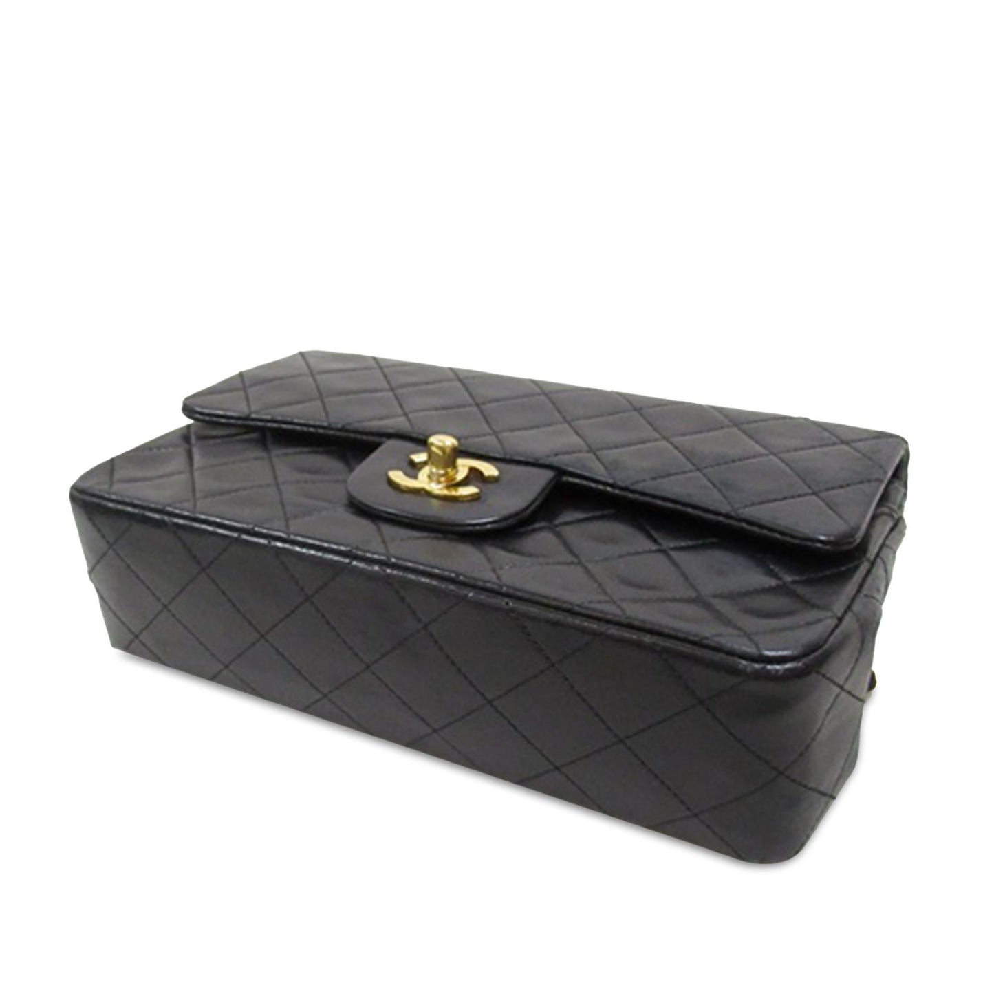 Chanel Small Classic Lambskin Double Flap (SHG-k39ucA) Shoulder Bag