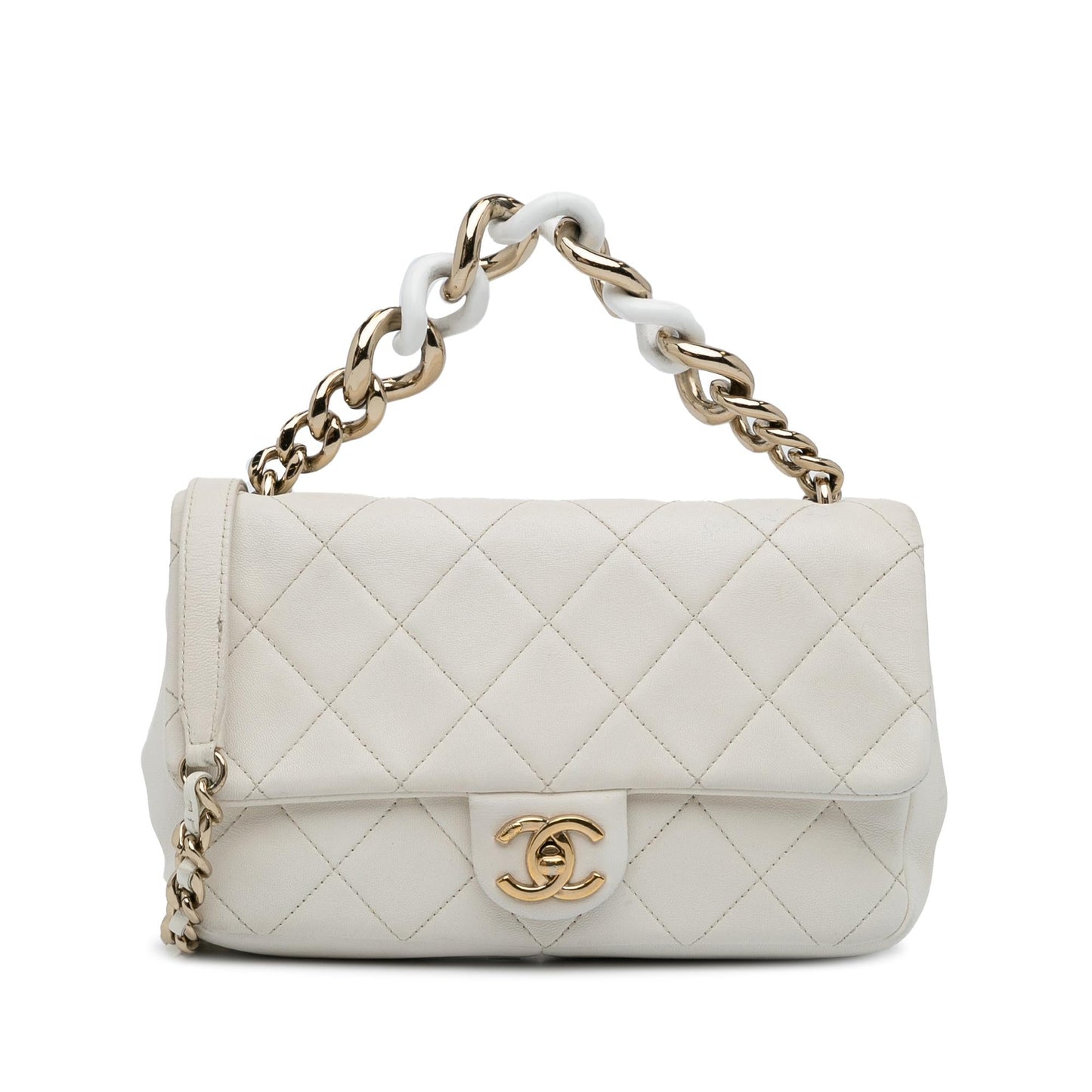 Chanel Small Elegant Chain Single Flap Shoulder Bag